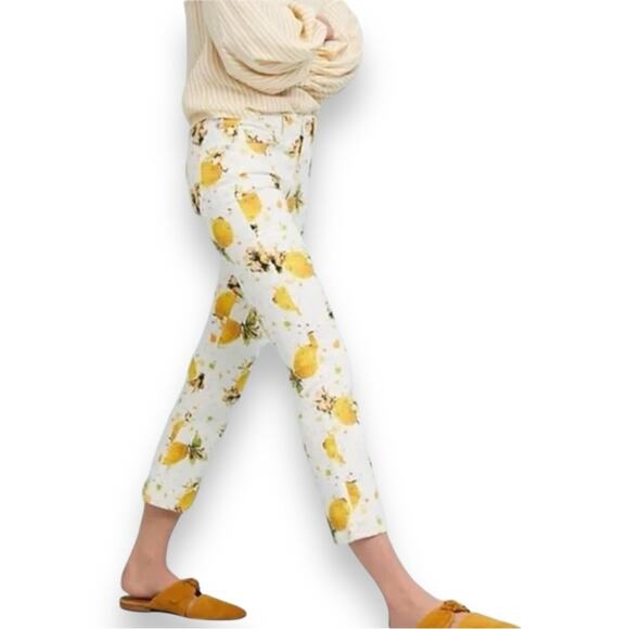 Anthropologie Pilcro Lemon Grove High-Rise Cropped Bootcut Jeans Women’s Size 29 - Picture 2 of 9